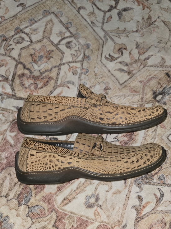 Donald Pliner Eloe Croc Embossed Leather Italian Loafers main image 2
